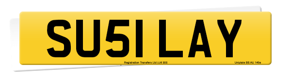 Registration number SU51 LAY